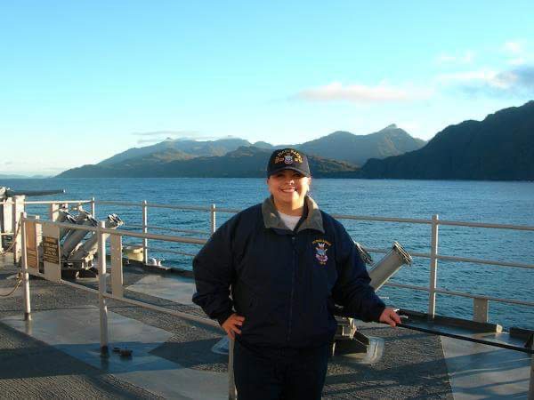 Francheska Salazar served thirteen years on active duty in the United States Navy.