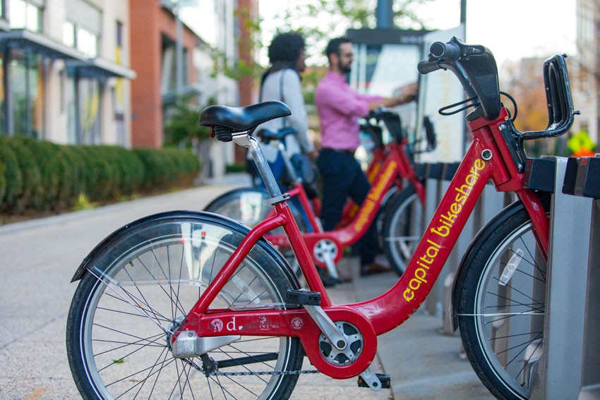 Capital Bikeshare and electric scooters are still available throughout the city to help get you from place to place. Washington, D.C. Capital Bike Share